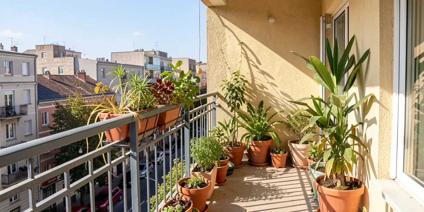 Balcony garden sunlight assessment example