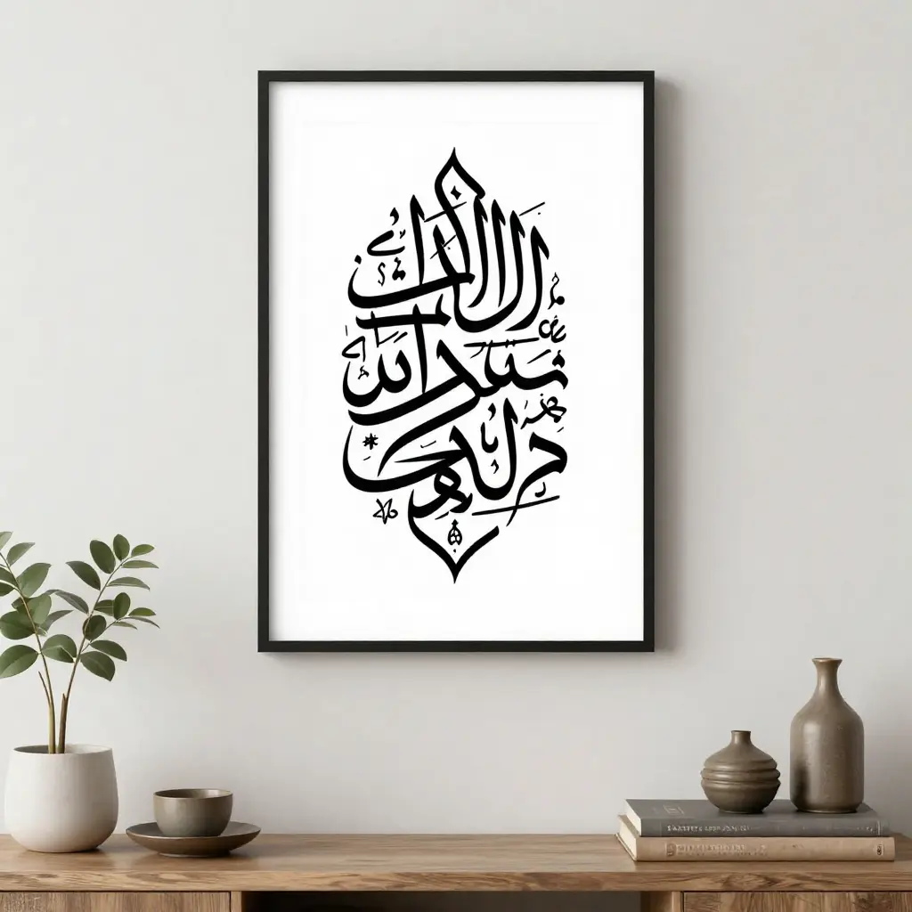 minimalist Islamic wall art ideas for home decor