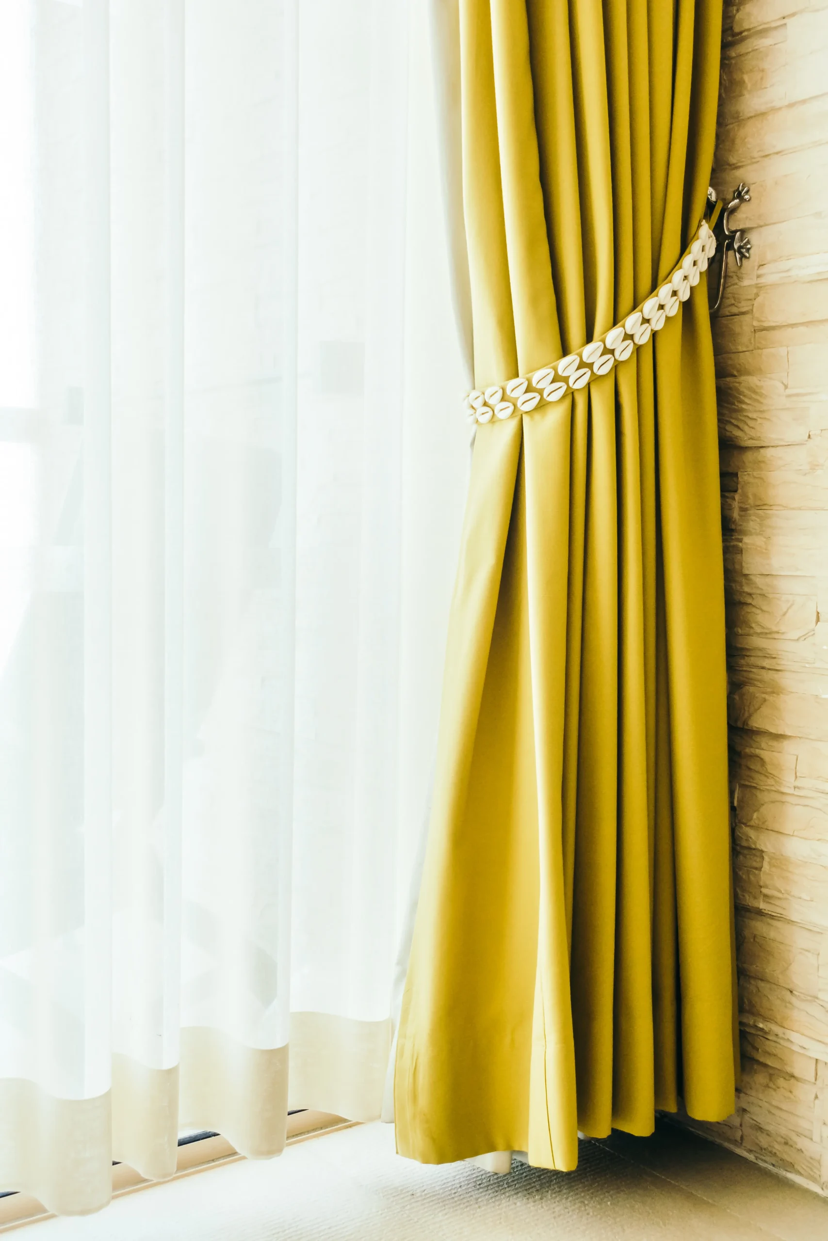 The purpose of a curtain image is to visually show how curtains improve both the appearance and functionality of a room.
