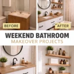 Weekend Bathroom Makeover Projects