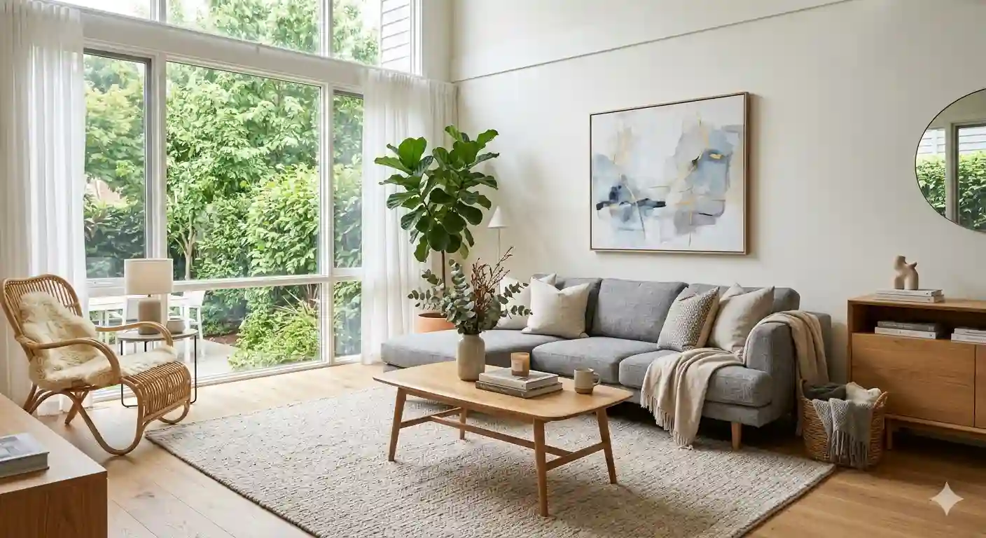 how beige rug look witg grey couch?