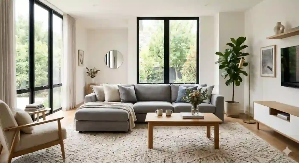 best rug color with grey couch
