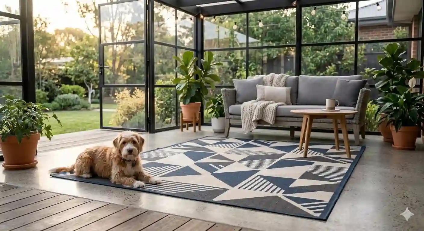 why is dog licking rug?