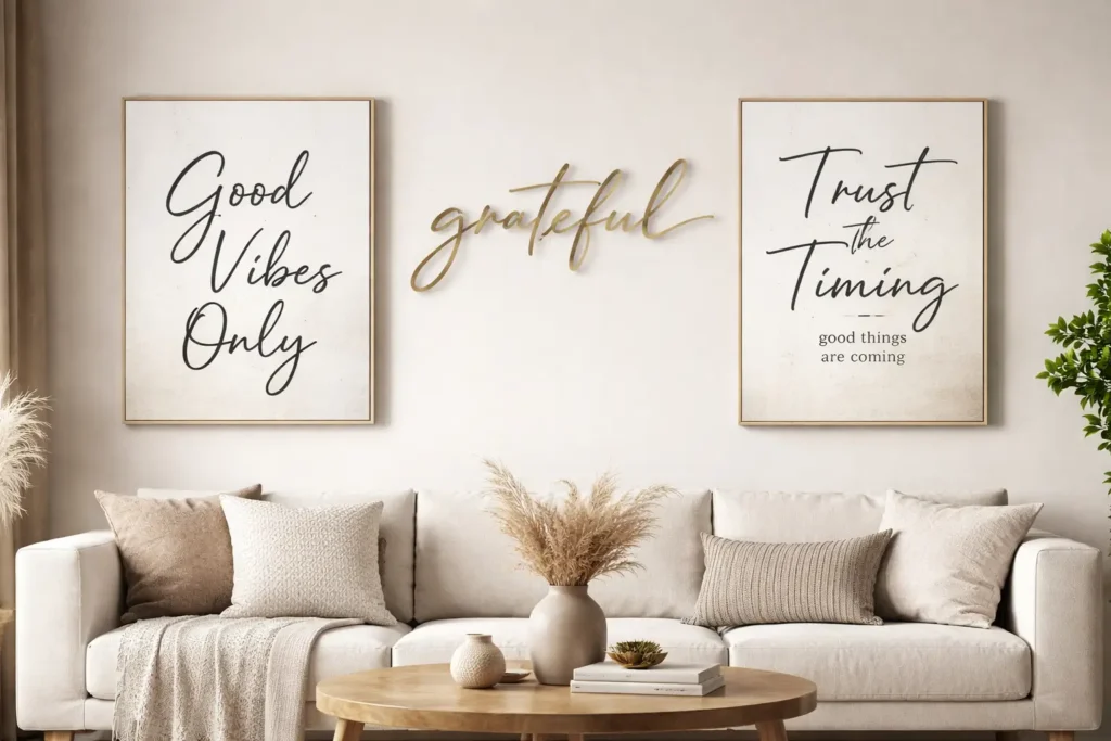 wall art text feature image