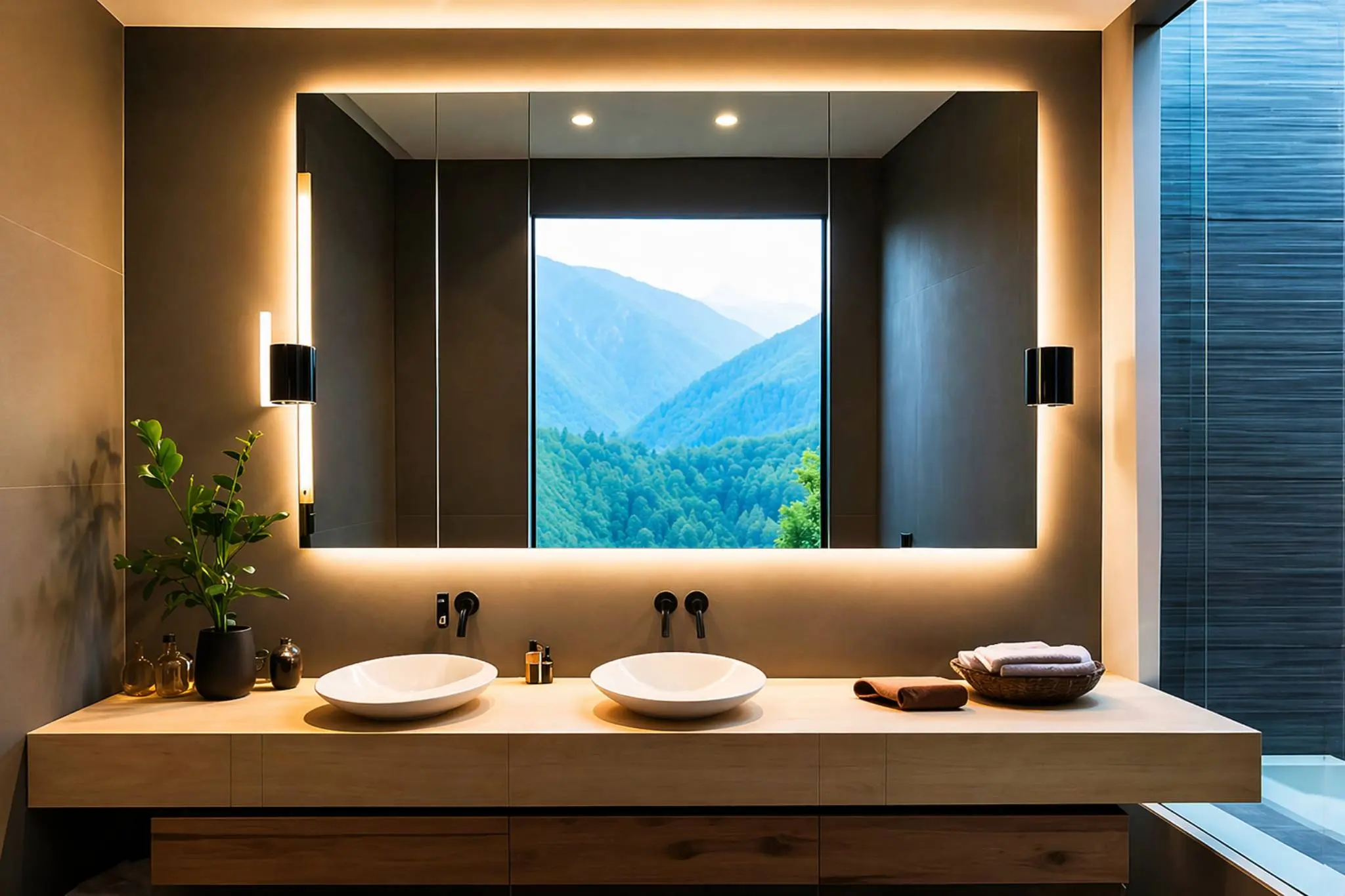 Rectangular-Bathroom-Wall-Mirror-Design