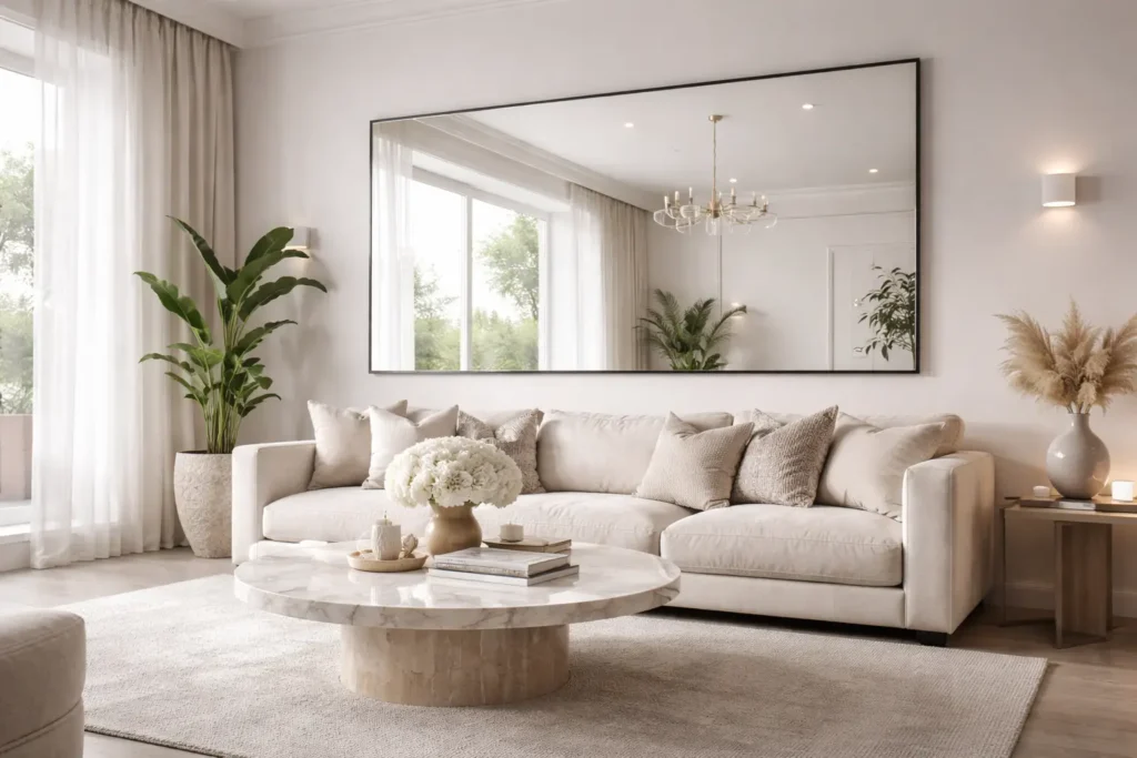 Lounge Wall Mirrors: Simple Ideas to Make Your Living Room Look Bigger and Stylish