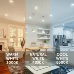 Warm vs cool white light comparison illustrating different color temperatures