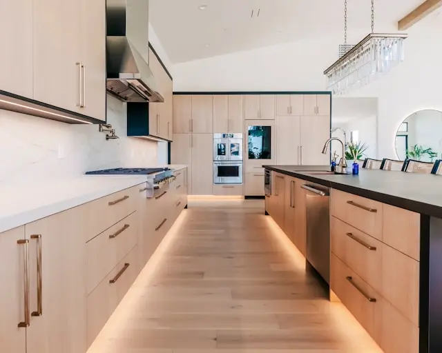 Luxury home interior featuring solid hardwood flooring with high property value