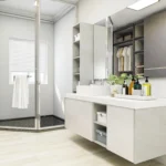 Decorate a bathroom cabinet