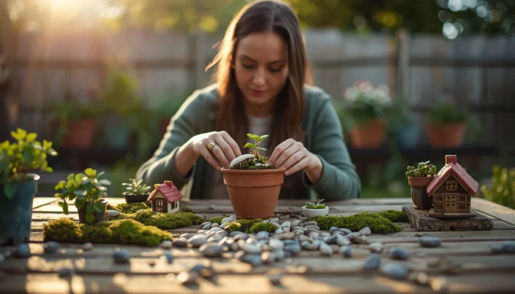 how to make a fairy pot garden at home for beginners